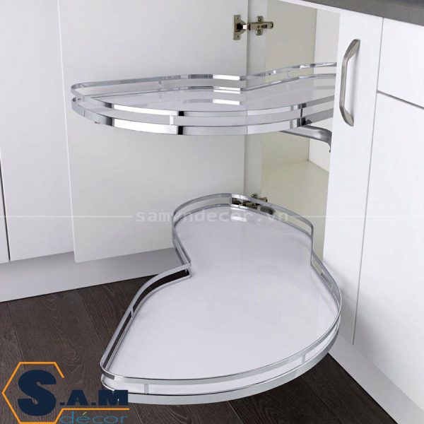 Mâm xoay góc Kessebohmer LeMans II - Hafele 541.32.670 Mâm xoay góc Kessebohmer LeMans II - Hafele 541.32.670