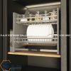 Giá bát nâng hạ Cucina Lento 504.76.005 Inox 304 nan tròn