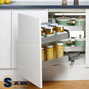 Kệ góc liên hoàn hộp Eurogold EU102 xoay phải