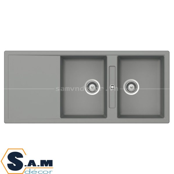 Chậu bếp Hafele HS20-GKD2S80 màu xám 570.33.530