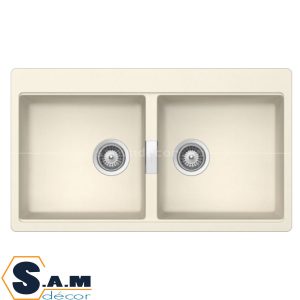 Bồn rửa chén đá Gransilk Hafele HS20-GKN2S90 màu đen 570.33.990