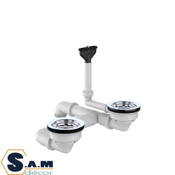 Bộ xả chậu bếp đá 2 ngăn Hafele 570.35.915