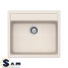 Chậu bếp đá GRANSTONE Hafele HS20-GEN1S60 màu kem 570.34.570