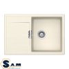 Bồn rửa chén Hafele HS20-GKD1S60 đá Gransilk màu kem 570.30.930