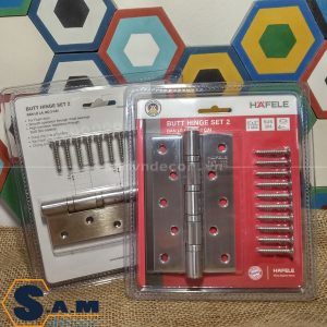 Bản lề lá 4 bi Hafele 489.05.025 Inox mờ