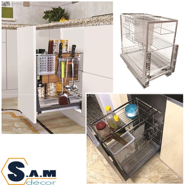 Khay đựng dao thớt, chai lọ đa năng Huge H-DT1340 Khay đựng dao thớt, chai lọ đa năng Huge H-DT1340