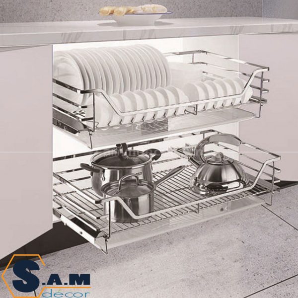 Giá để xoong nồi nan dẹt Huge H-XN1375 750mm