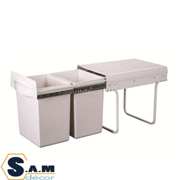 Thùng rác đôi âm tủ Huge H-RD400 Thùng rác đôi âm tủ Huge H-RD400