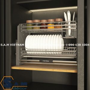Giá bát nâng hạ Cucina 504.76.137 800mm kèm ống đũa